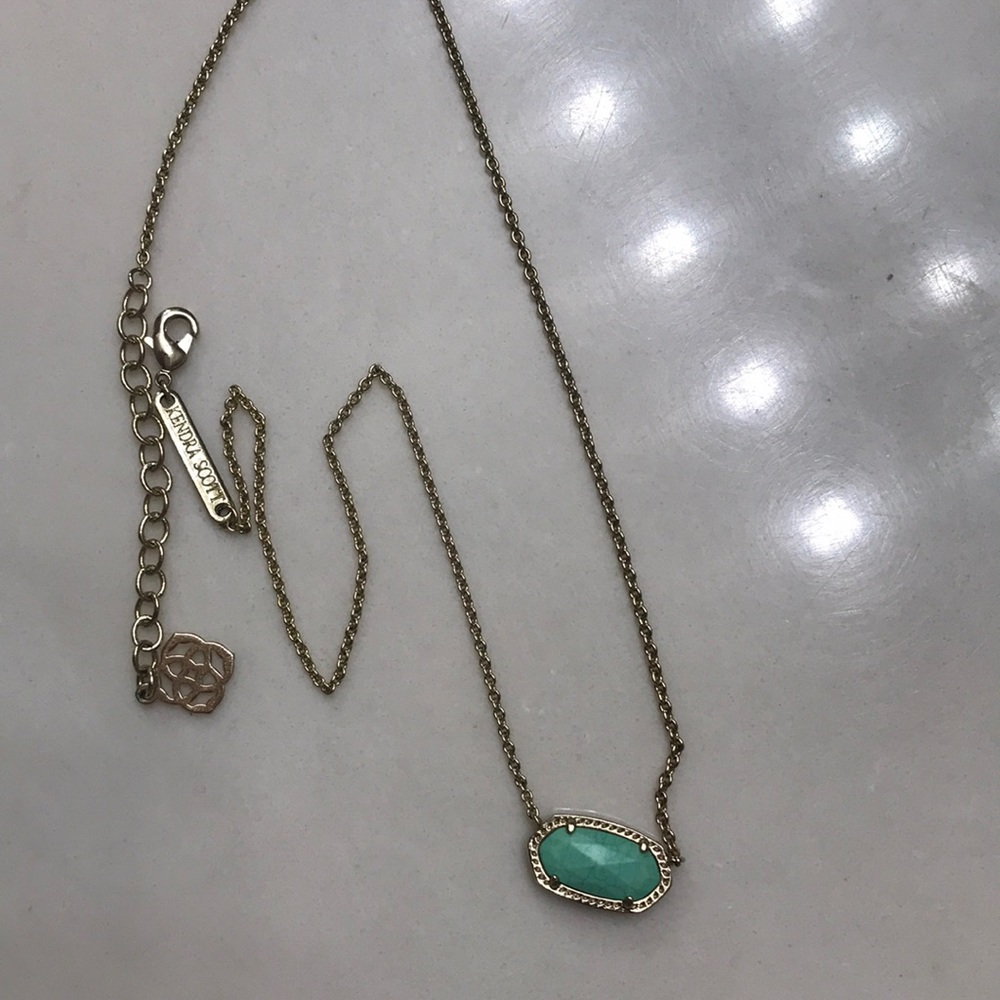 Kendra Scott Elisa turquoise necklace